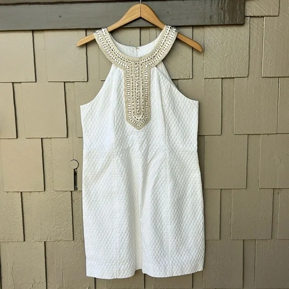 Lily Pulitzer Adelina Shift Dress Wedding Bridal Shower Resortwear Sz 10 - Picture 7 of 14